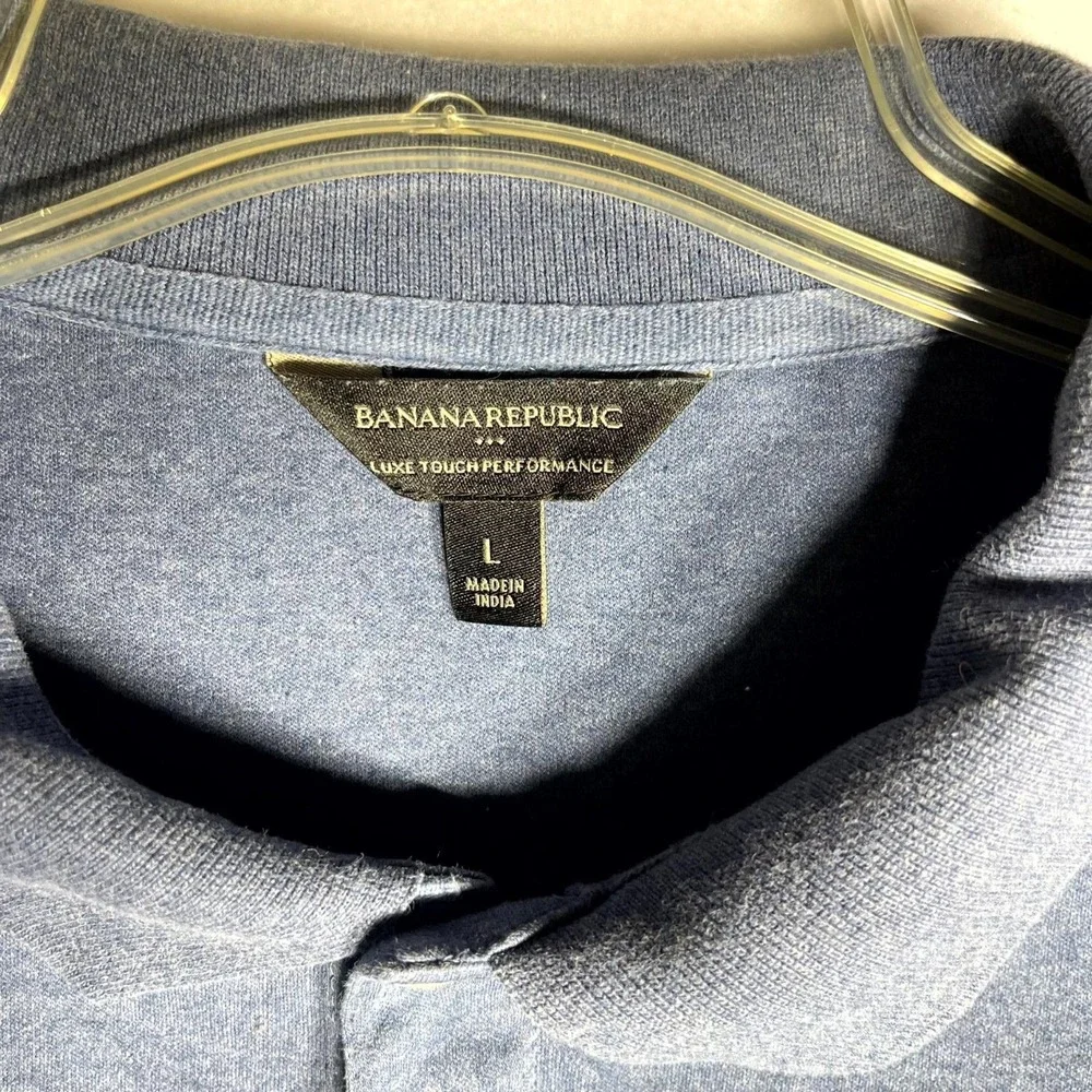 Banana Republic Blue‎ Polo Men Size L